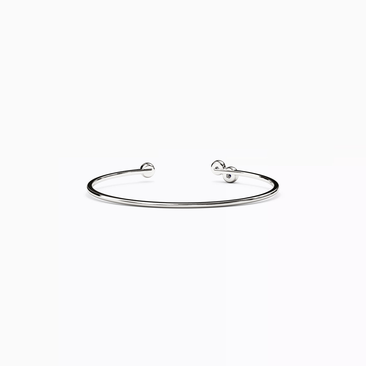 Bezel Sapphire and Diamond Flexible Cuff Bracelet | 14K Gold