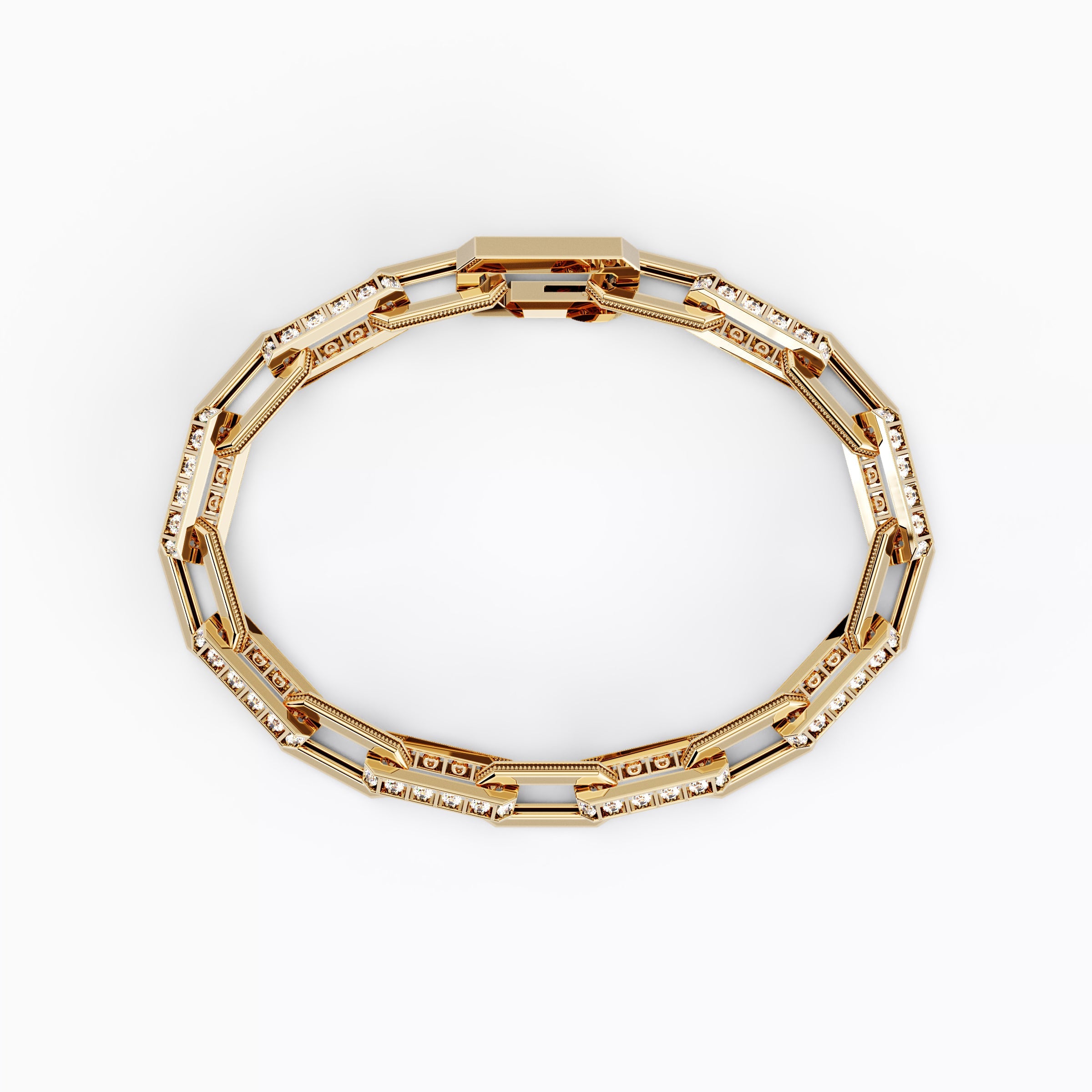 Diamond Chain Bracelet 18K Gold