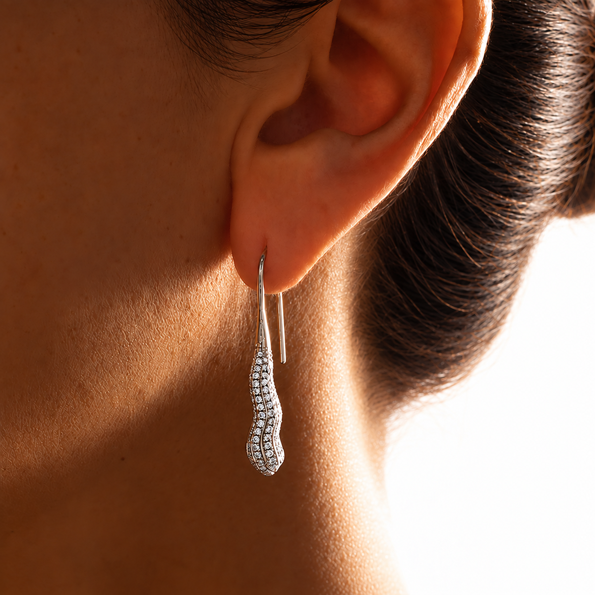 Pendentif spectaculaire en diamant | Platine