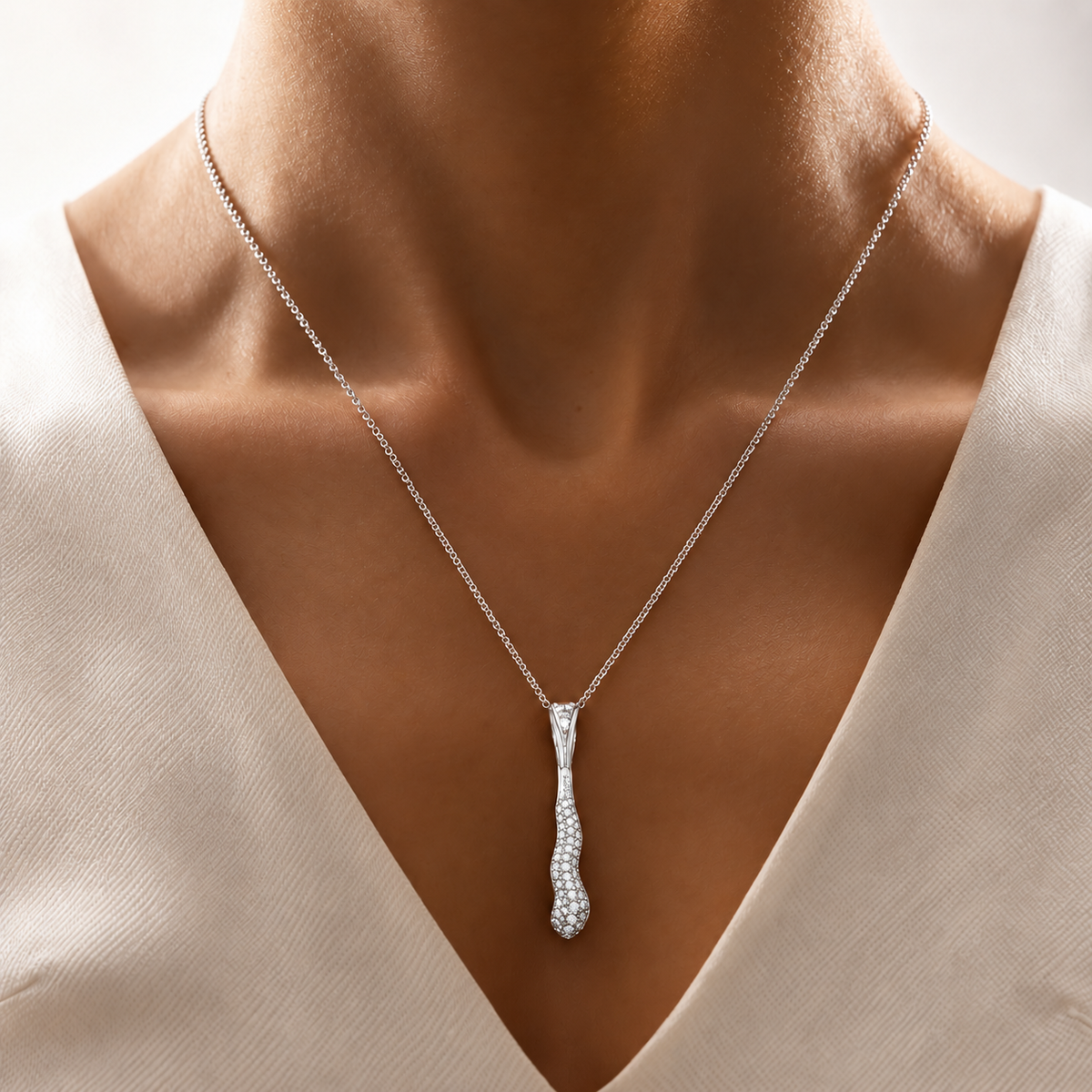 Pendentif diamant | Platine