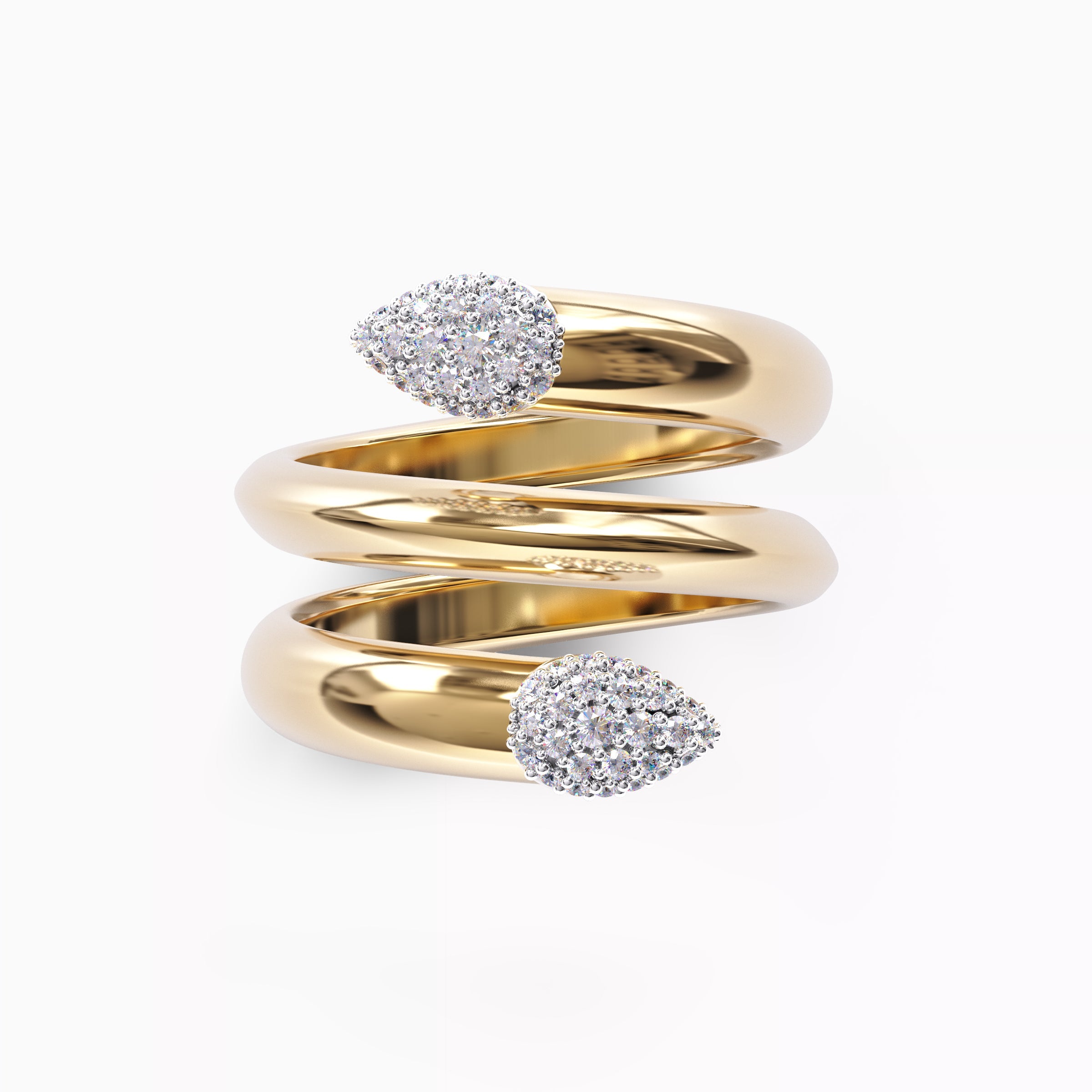 Climber ring 18K Gold | Platinum