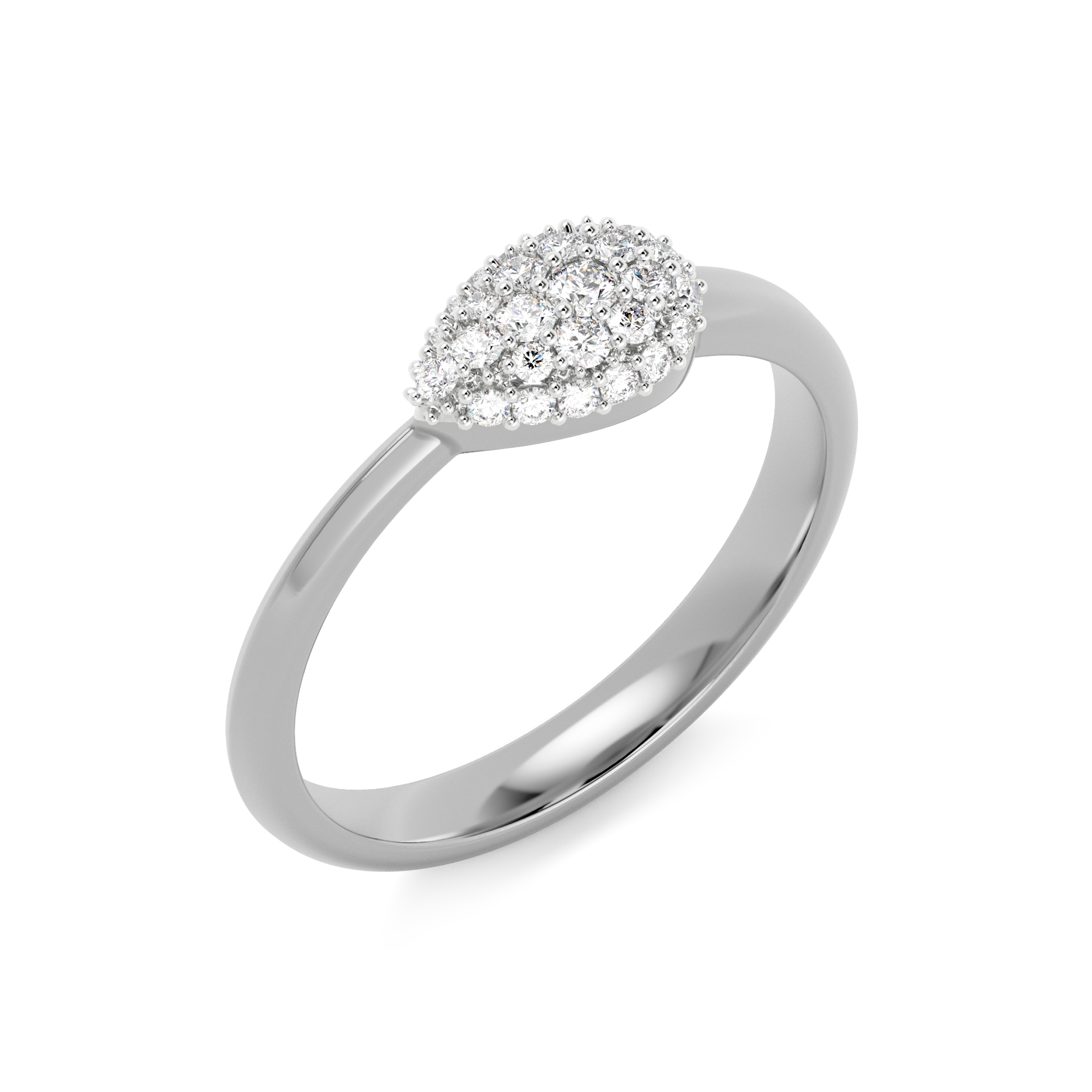 Bague serpent diamant | Or 14 carats et platine