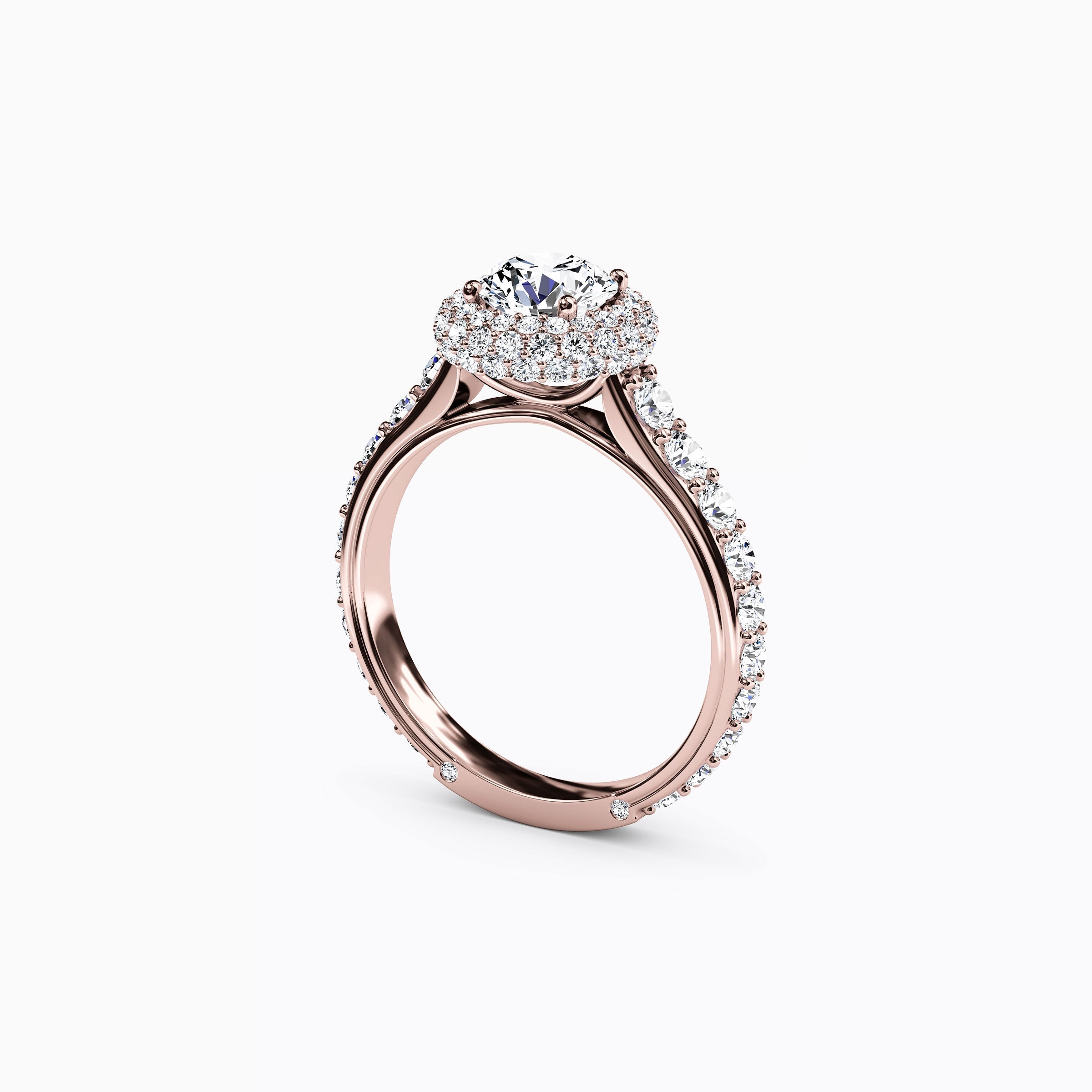 Halo Marielle Engagement Ring in 18K Gold