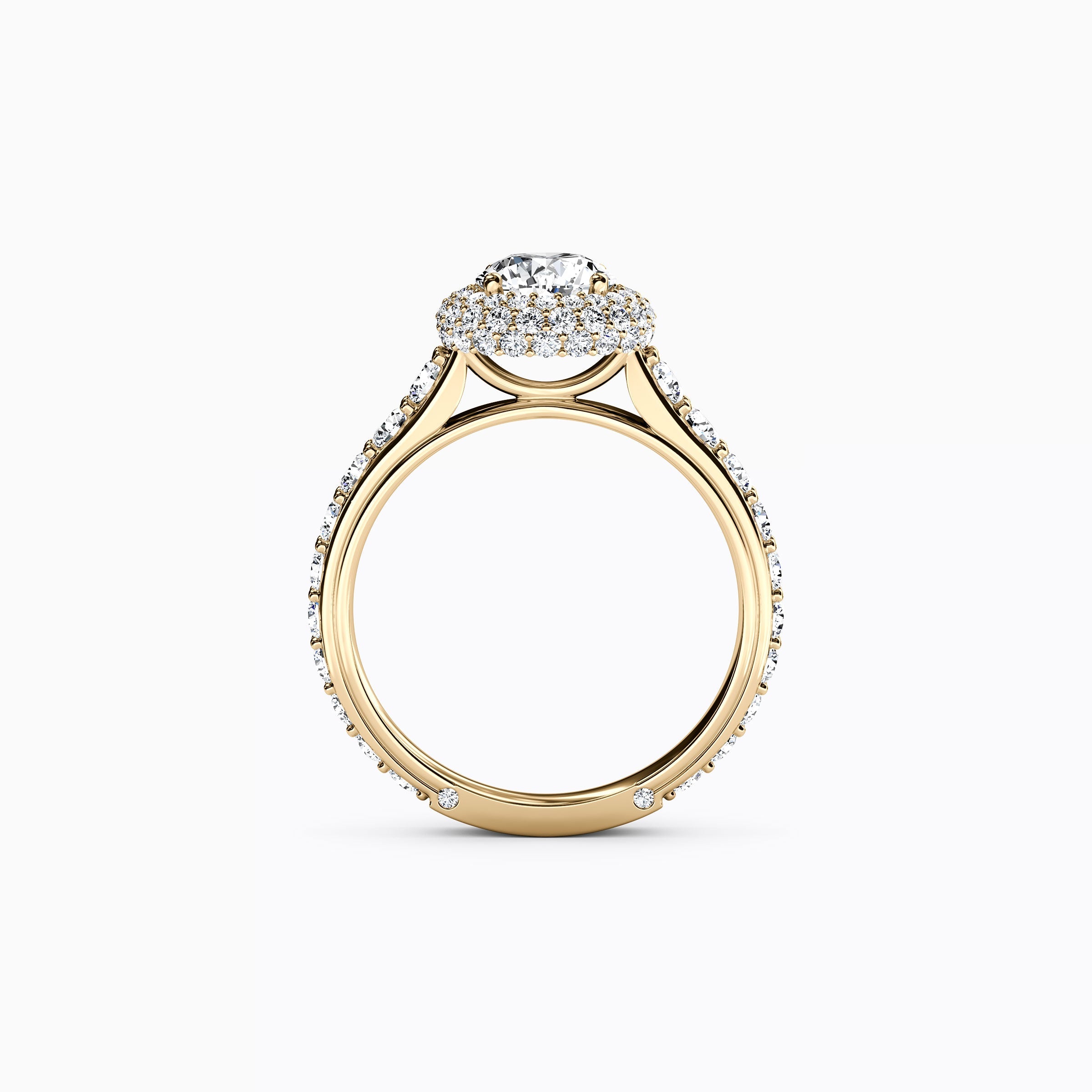 Halo Marielle Engagement Ring in 18K Gold