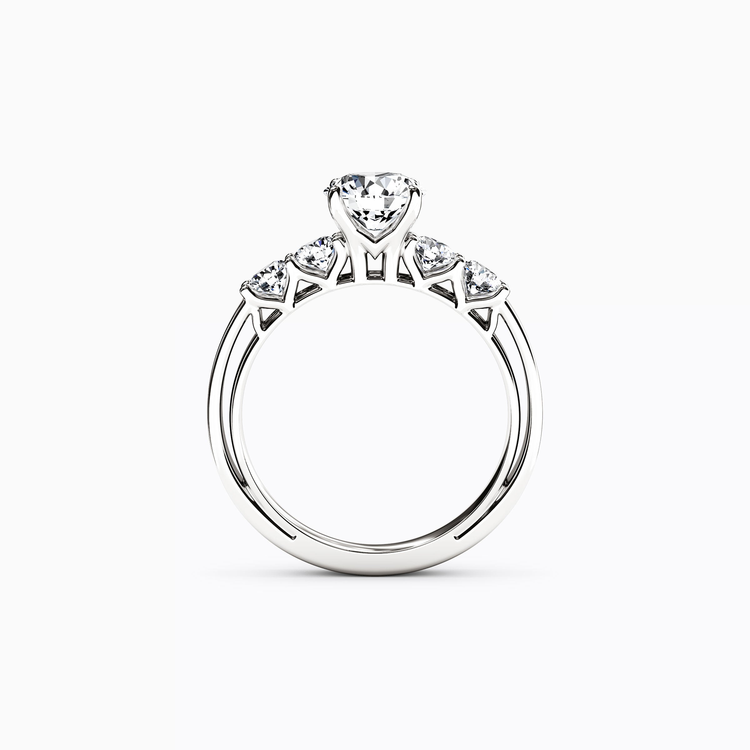 Bague de fiançailles Jubilee 5 pierres en platine