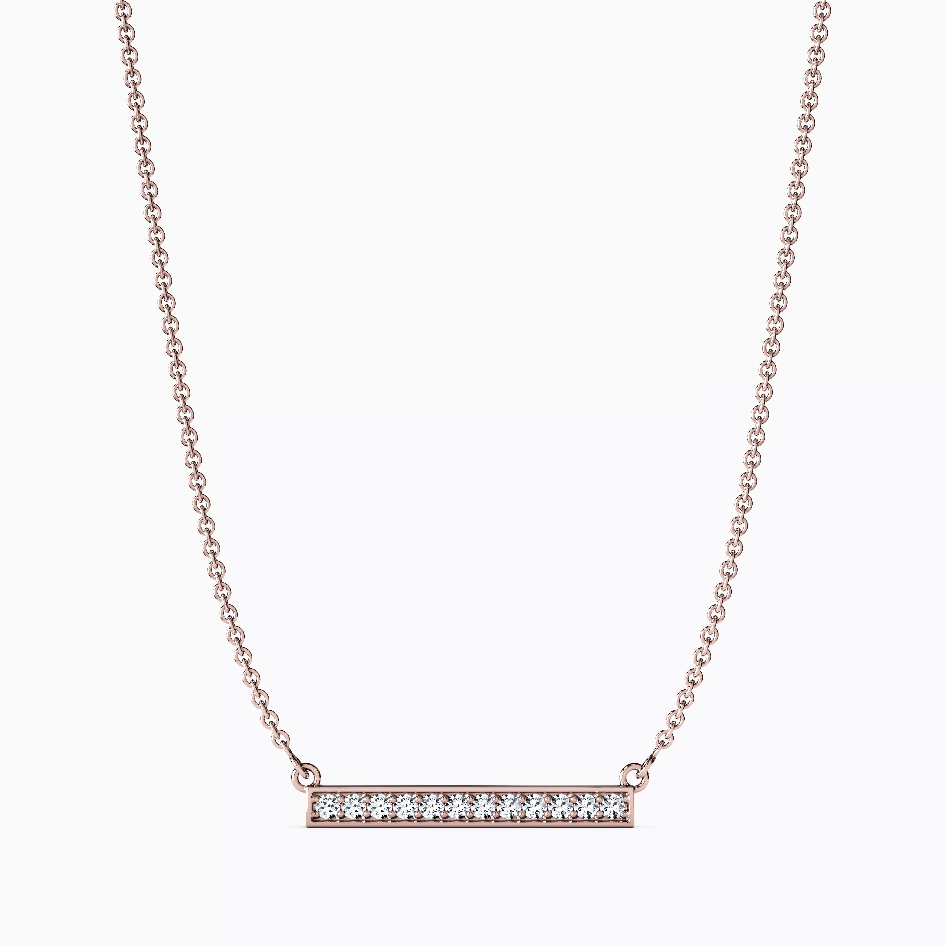 Collier Barrette Diamants | Or 14 carats