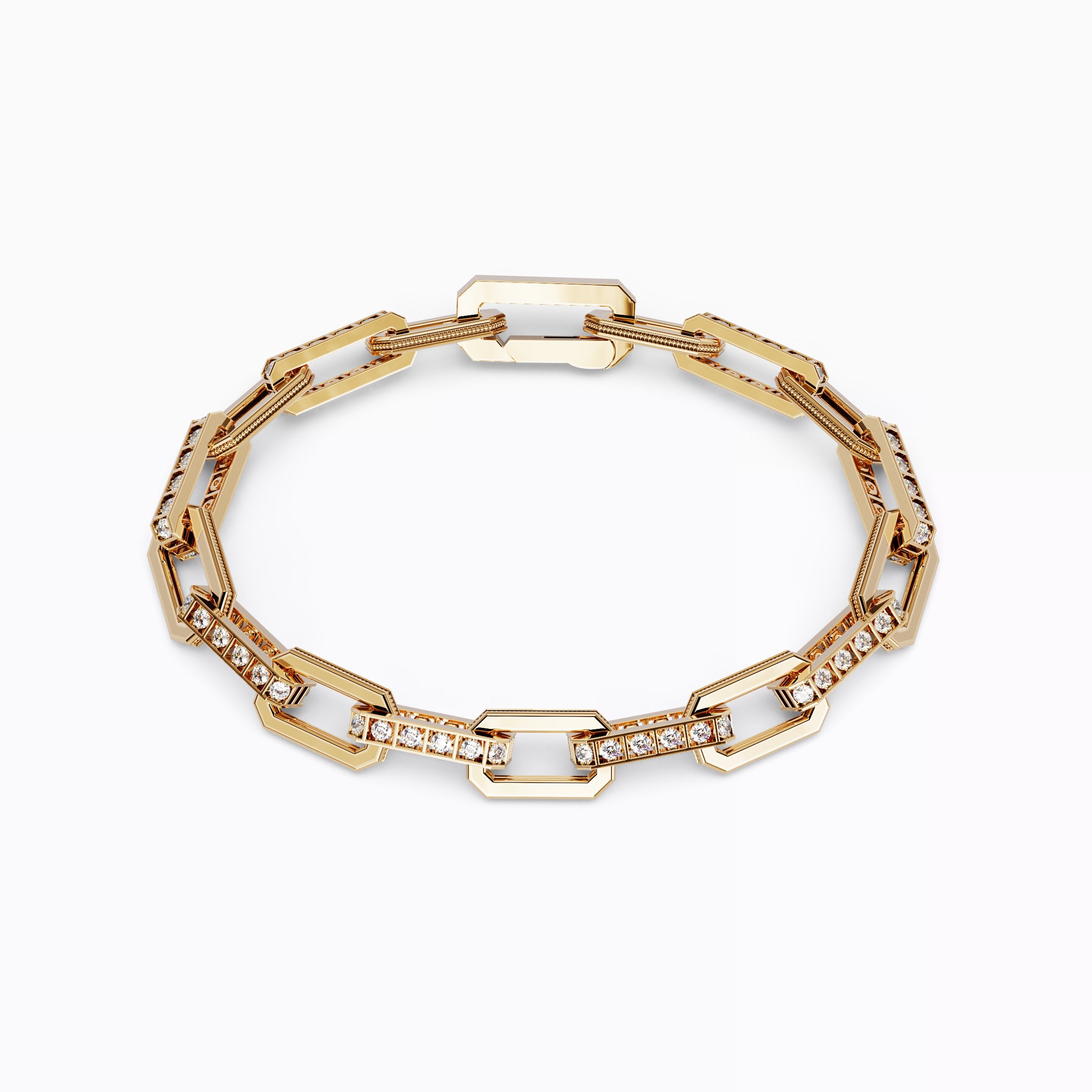 Bracelet chaîne diamant or 18 carats
