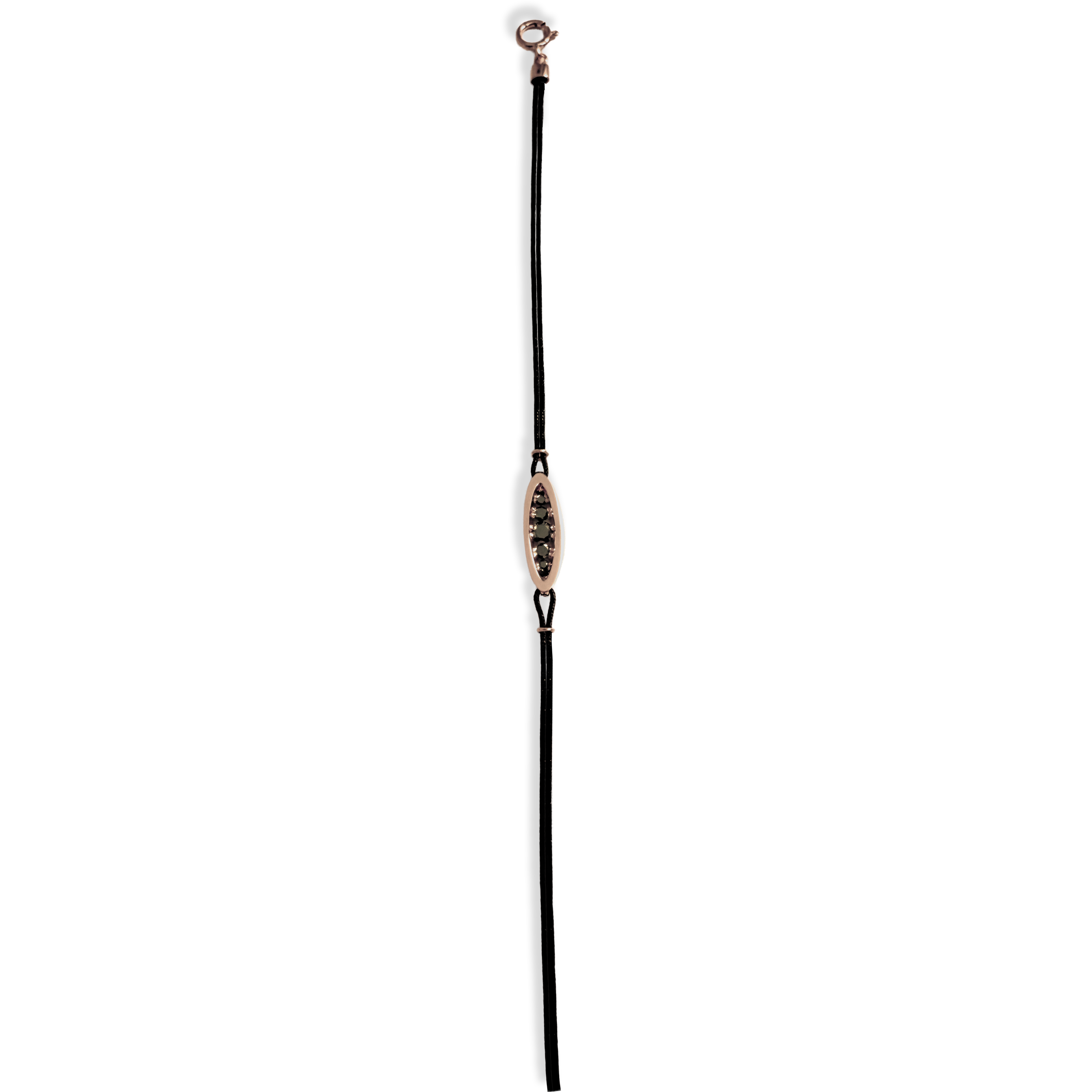 Floating Black Diamond Bracelet | 14K Gold