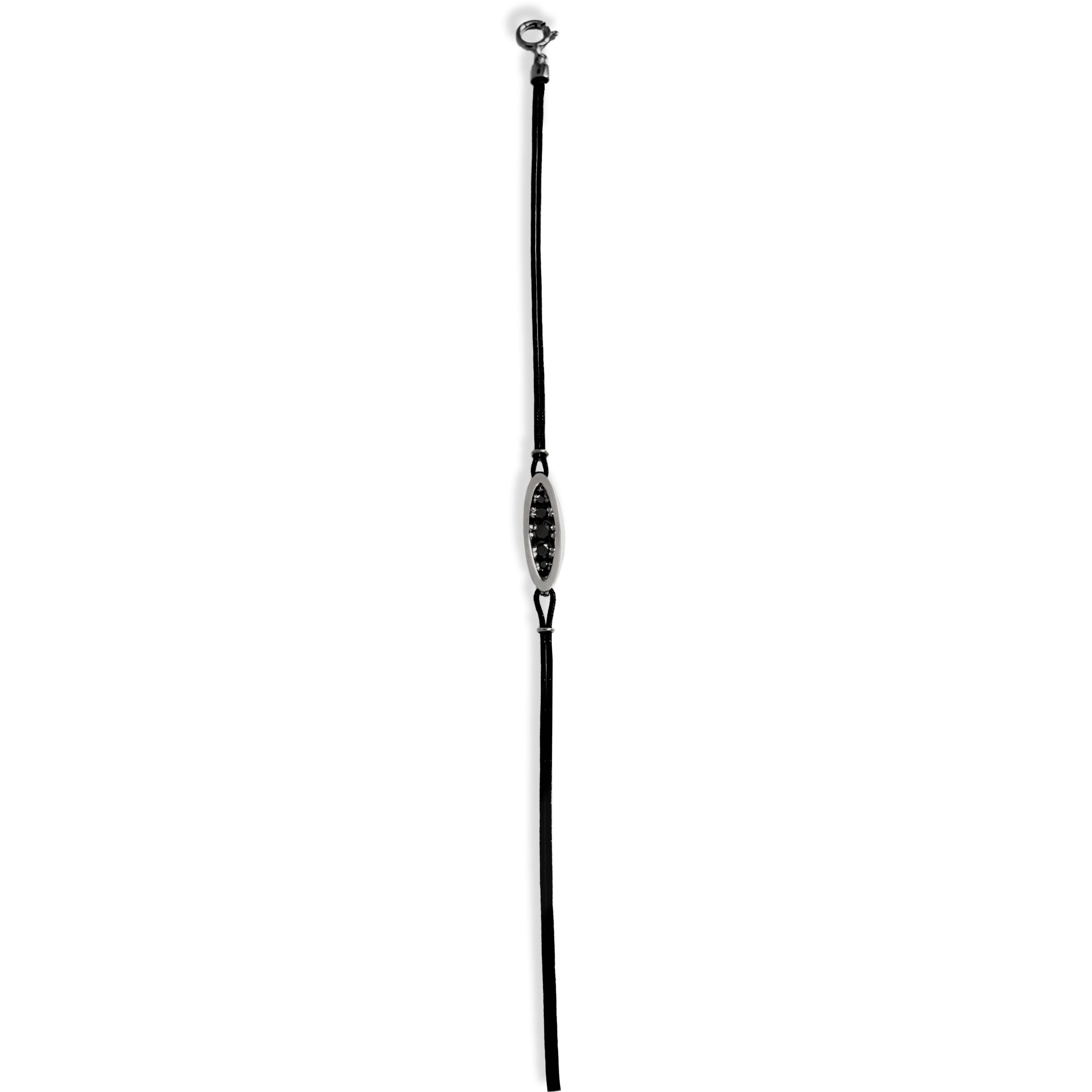 Floating Black Diamond Bracelet | 14K Gold
