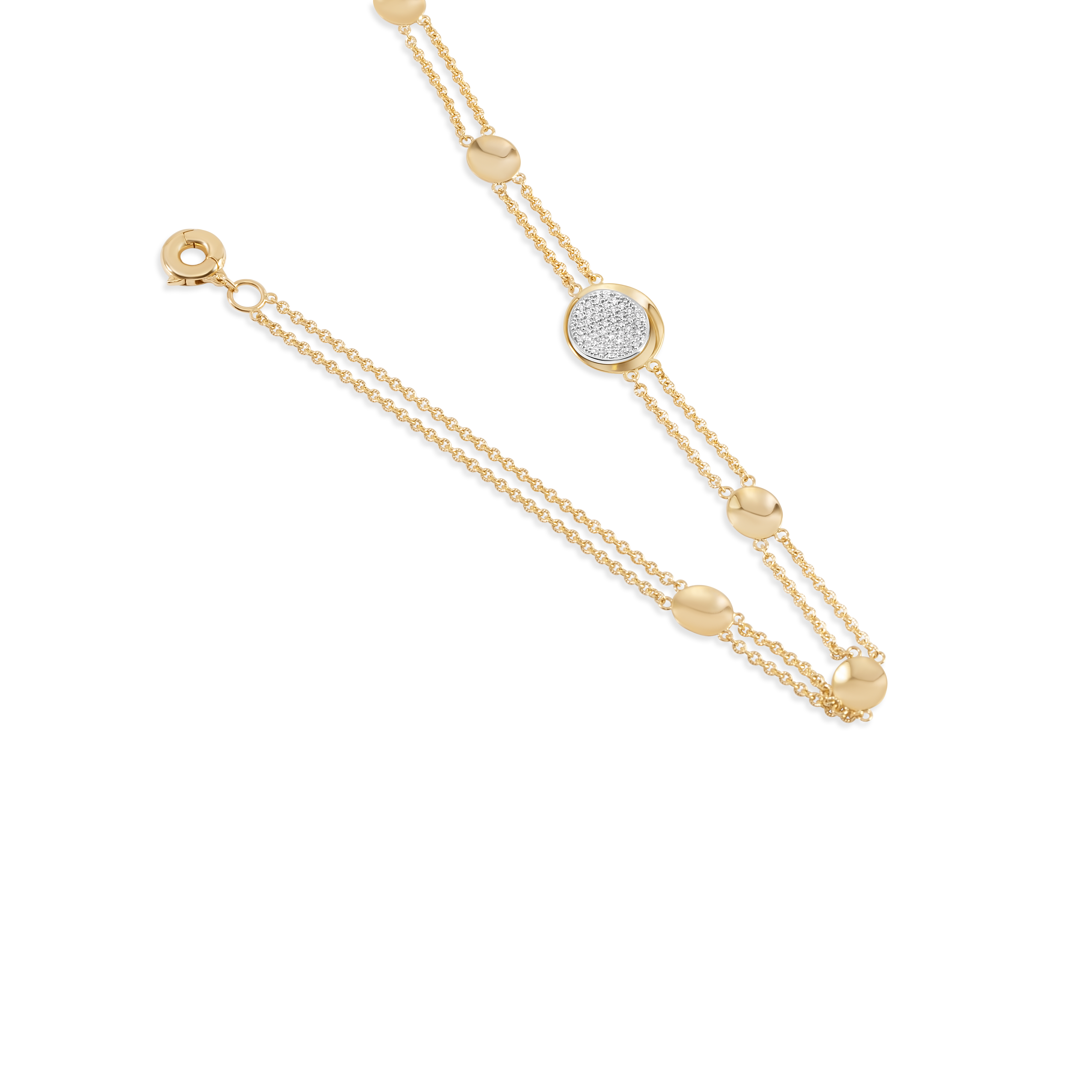 Cellular radiance choker | 18K Gold and Platinum