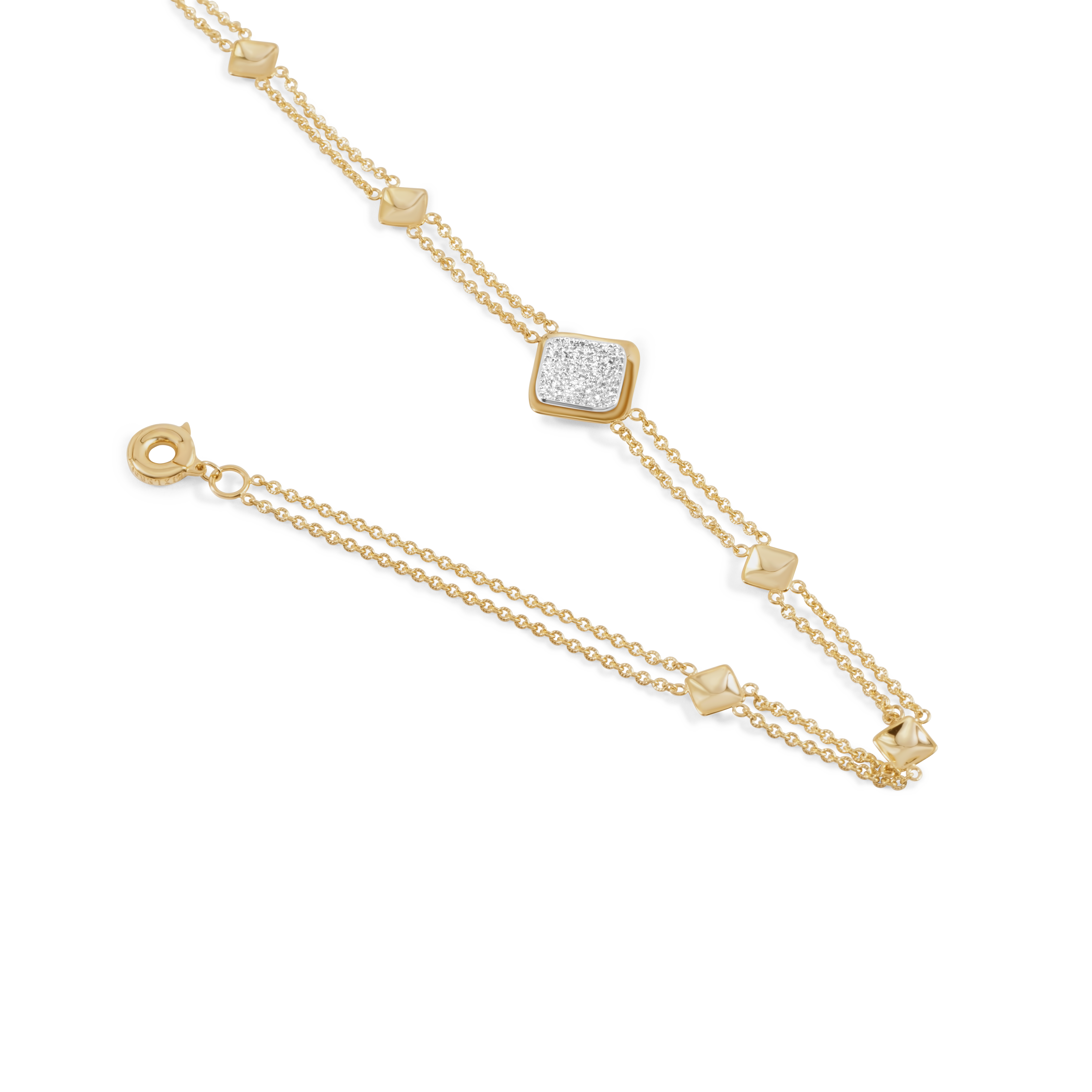 Petal cascade choker | 18K Gold and Platinum
