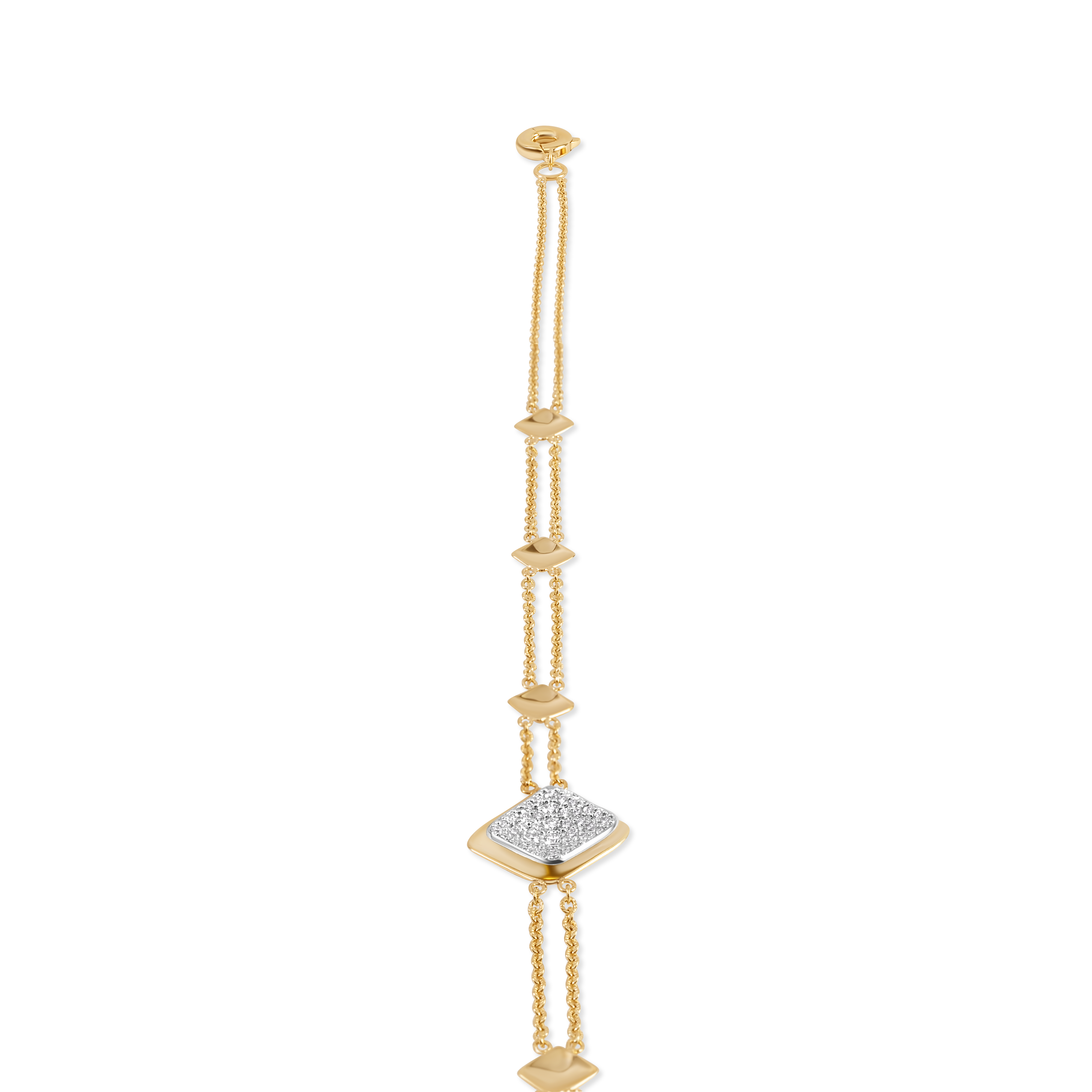 Petal cascade choker | 18K Gold and Platinum