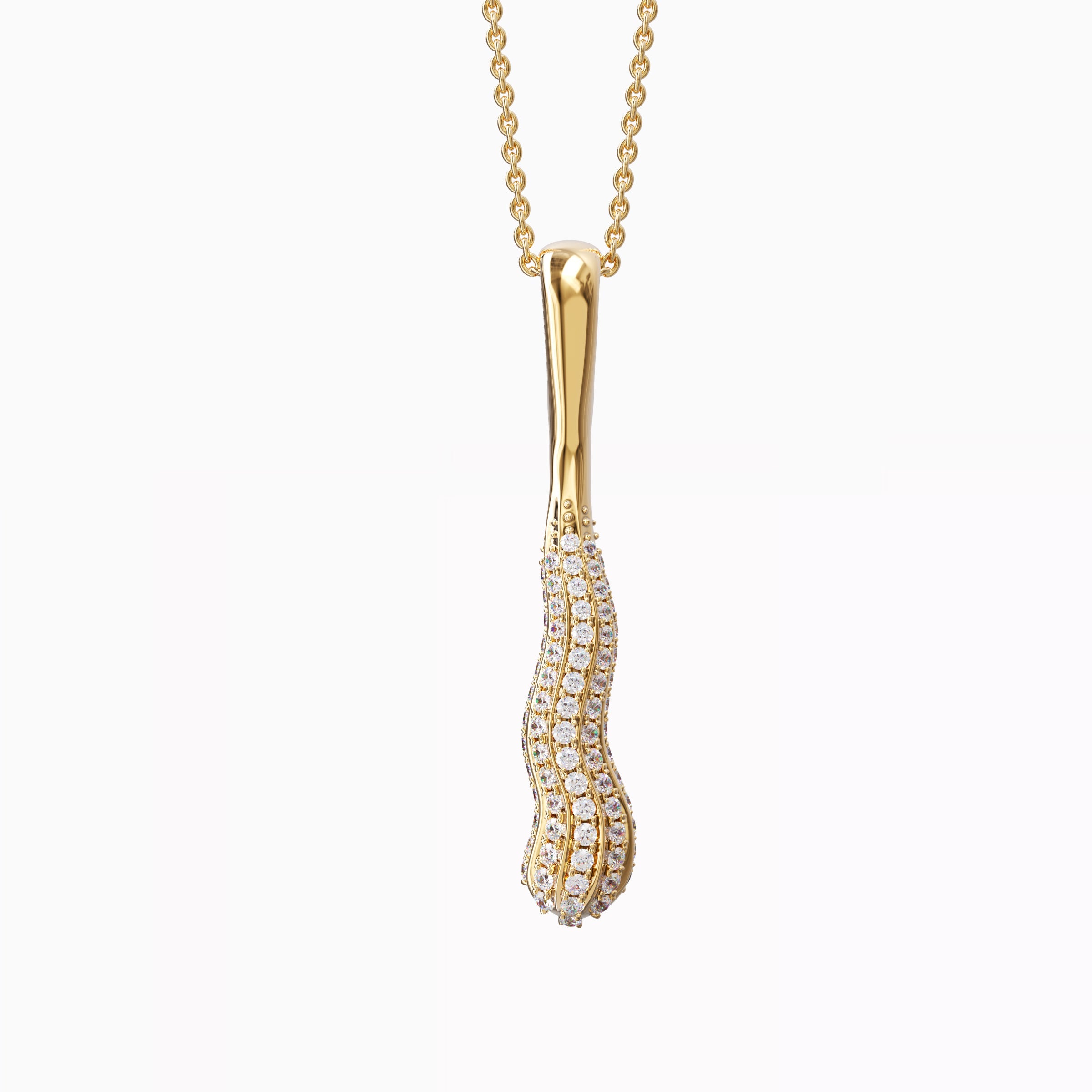 Pendentif imposant en diamants | Or 18 carats