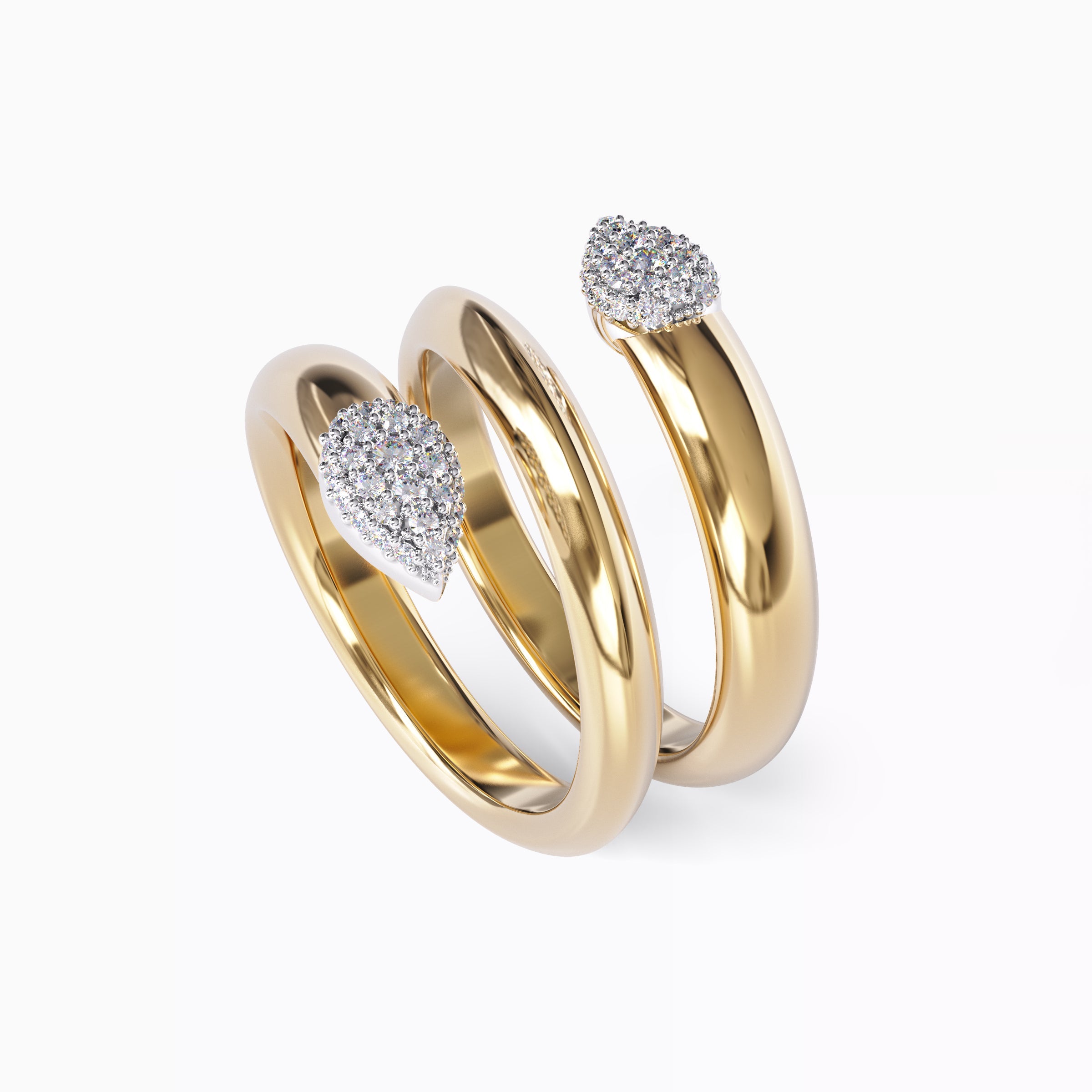 Climber ring 18K Gold | Platinum