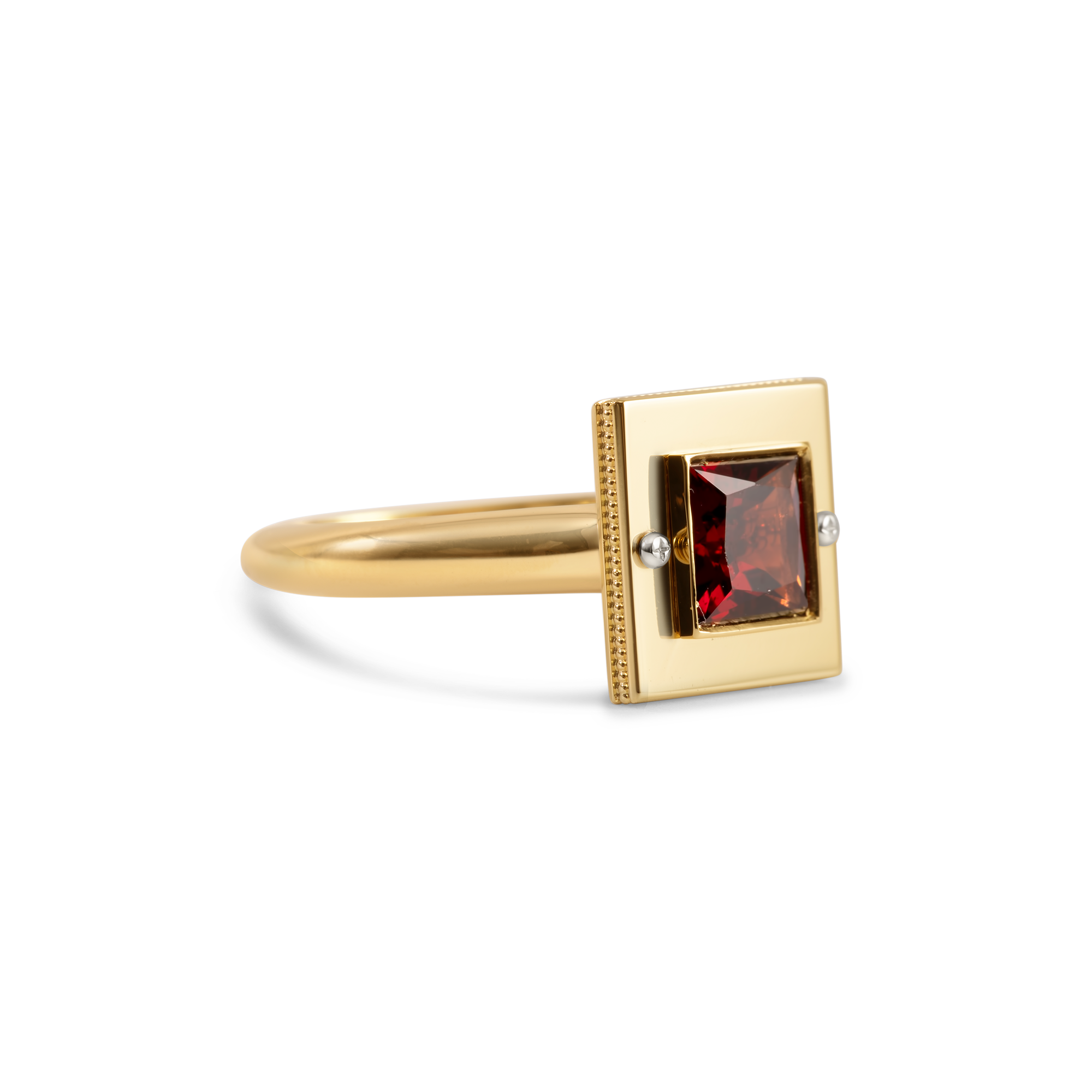 Bague Grenat | Or 18 carats