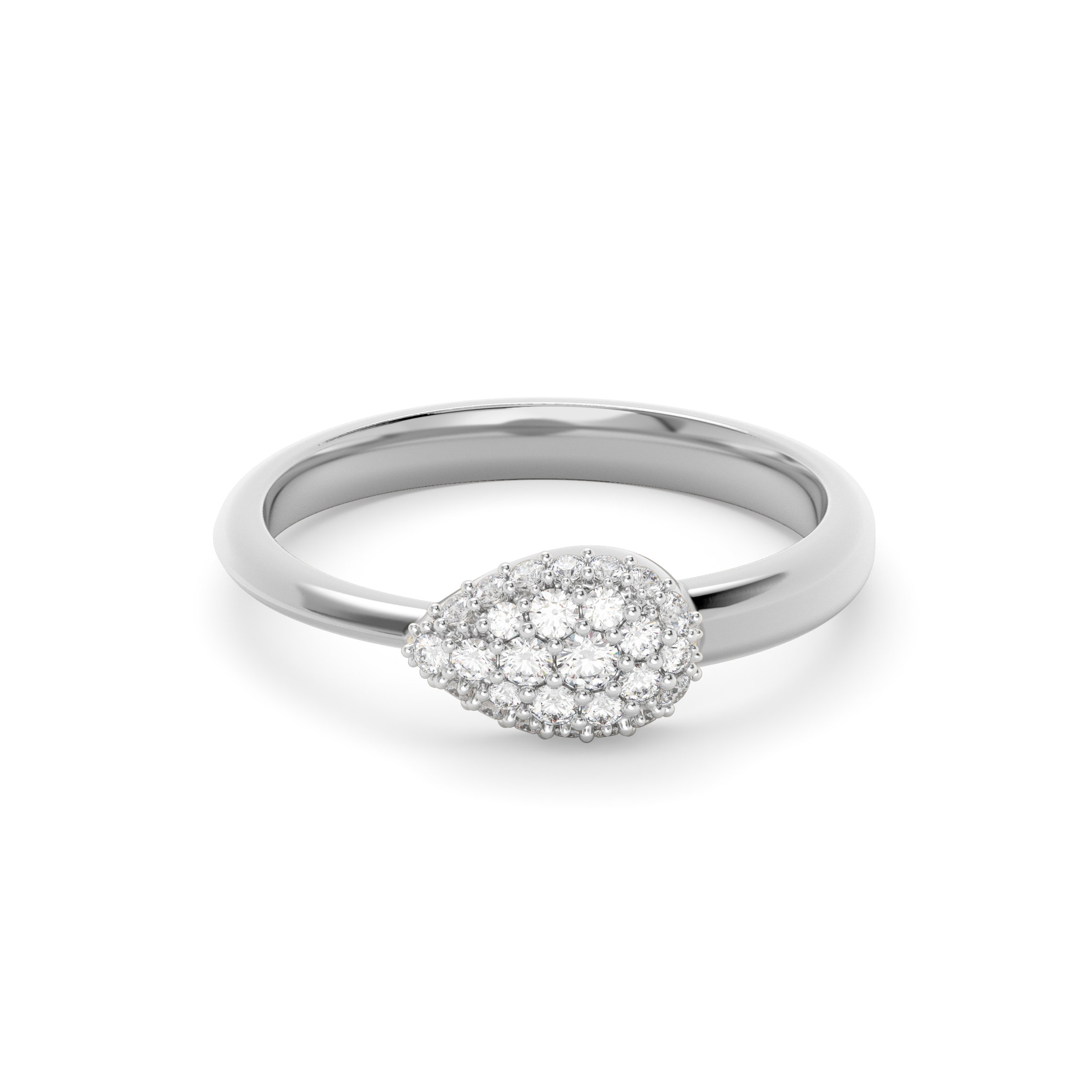 Bague serpent diamant | Or 14 carats et platine