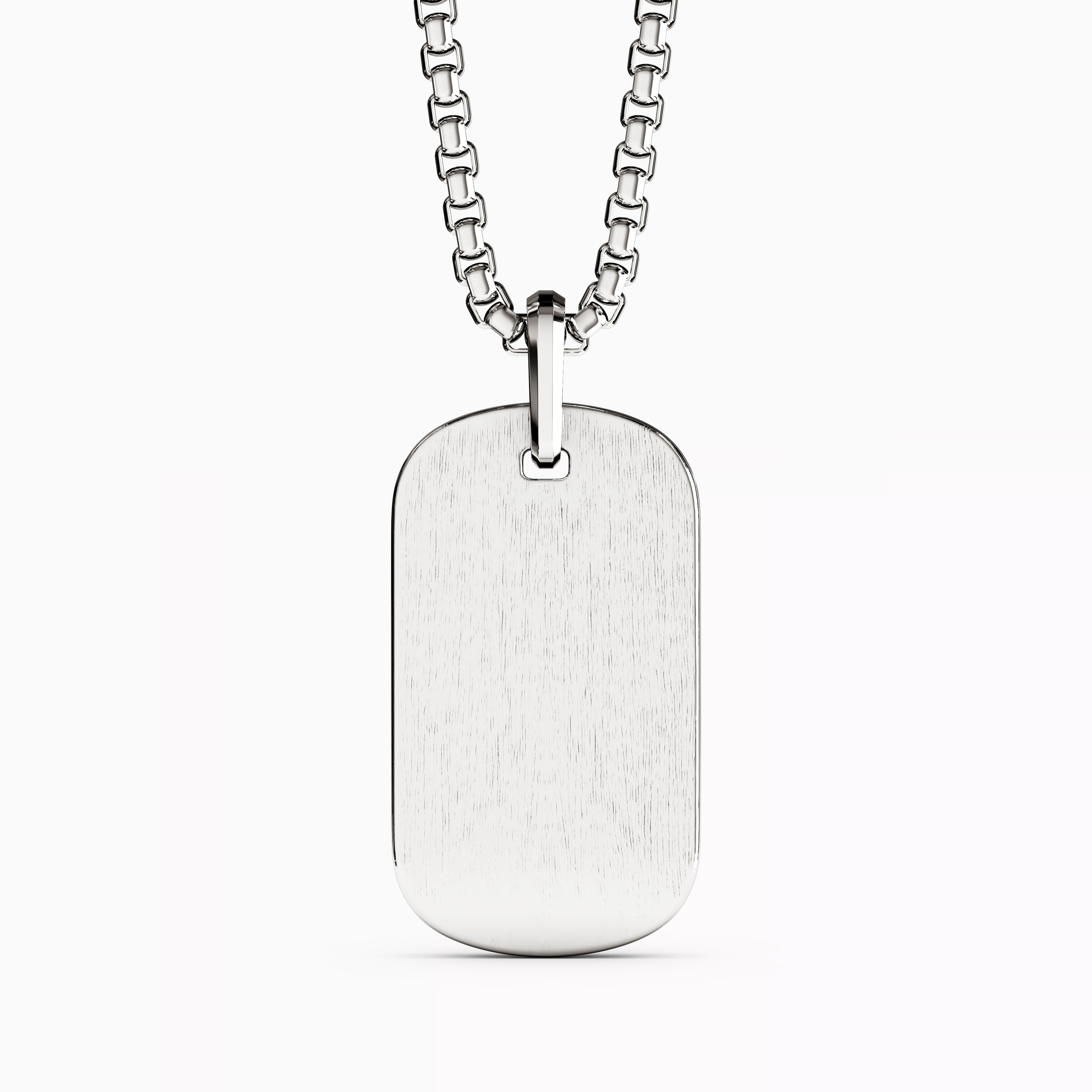 Pendentif homme Black Diamond nid d'abeille en argent sterling